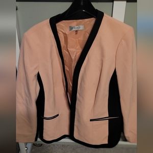 Kasper suit jacket blazer 18W oink and black